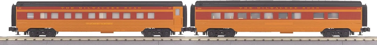 O Gauge RailKing 2-Car 60' Streamlined Sleeper/Diner