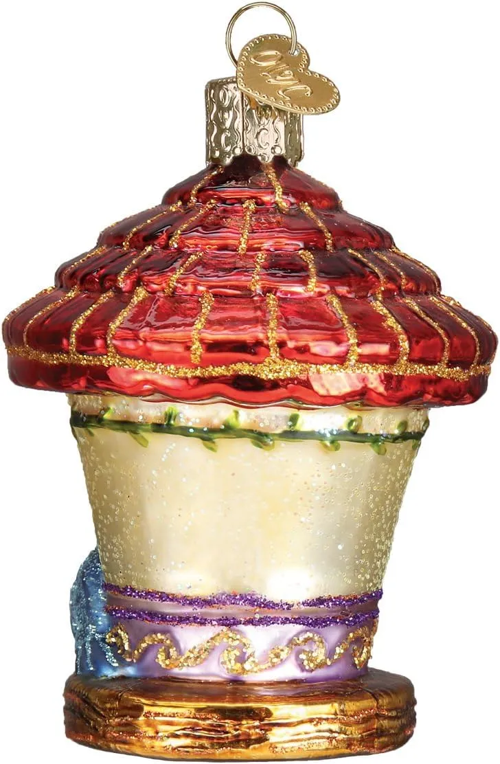 Old World Christmas Ornaments: Home Gifts Glass Blown Ornaments for Christmas Tree, Charming Birdhouse