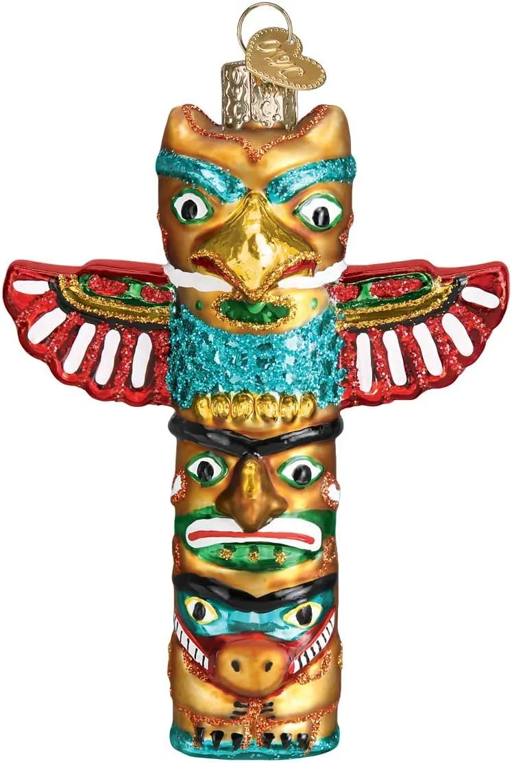 Old World Christmas Totem Pole Ornament, Multi