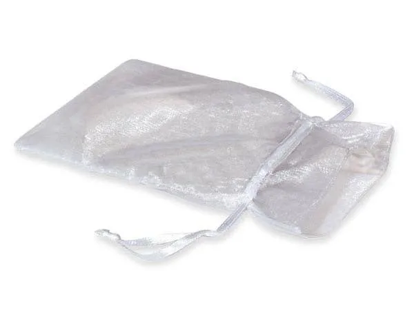 Organza Sheer Drawstring Bags: Toffee / 10 Pack / 4x6"