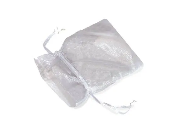 Organza Sheer Drawstring Bags: Toffee / 10 Pack / 4x6"