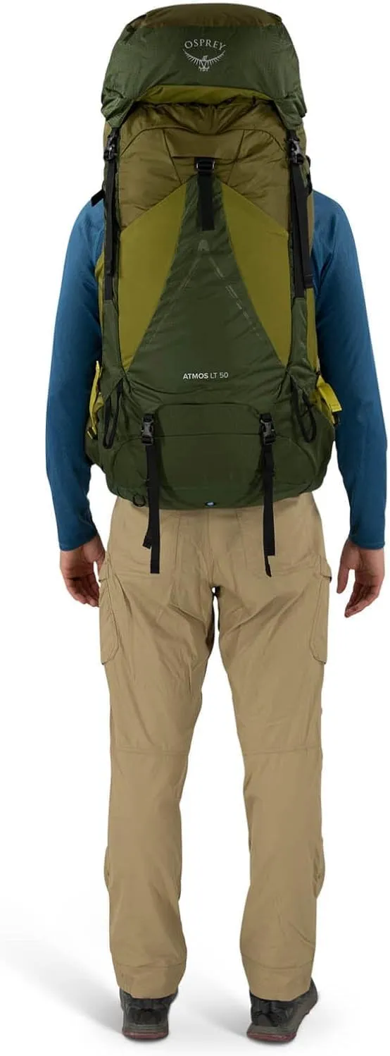 Osprey Atmos AG LT 50L Men's Backpacking Backpack, Night Shift/Scoria Blue, L/XL