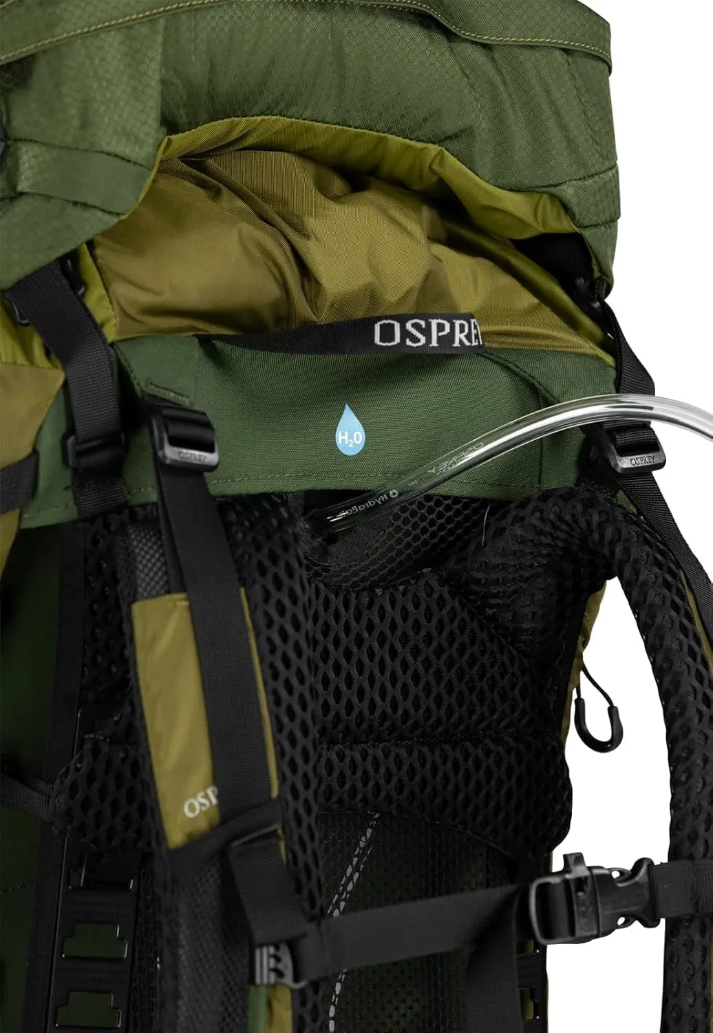 Osprey Atmos AG LT 50L Men's Backpacking Backpack, Night Shift/Scoria Blue, L/XL