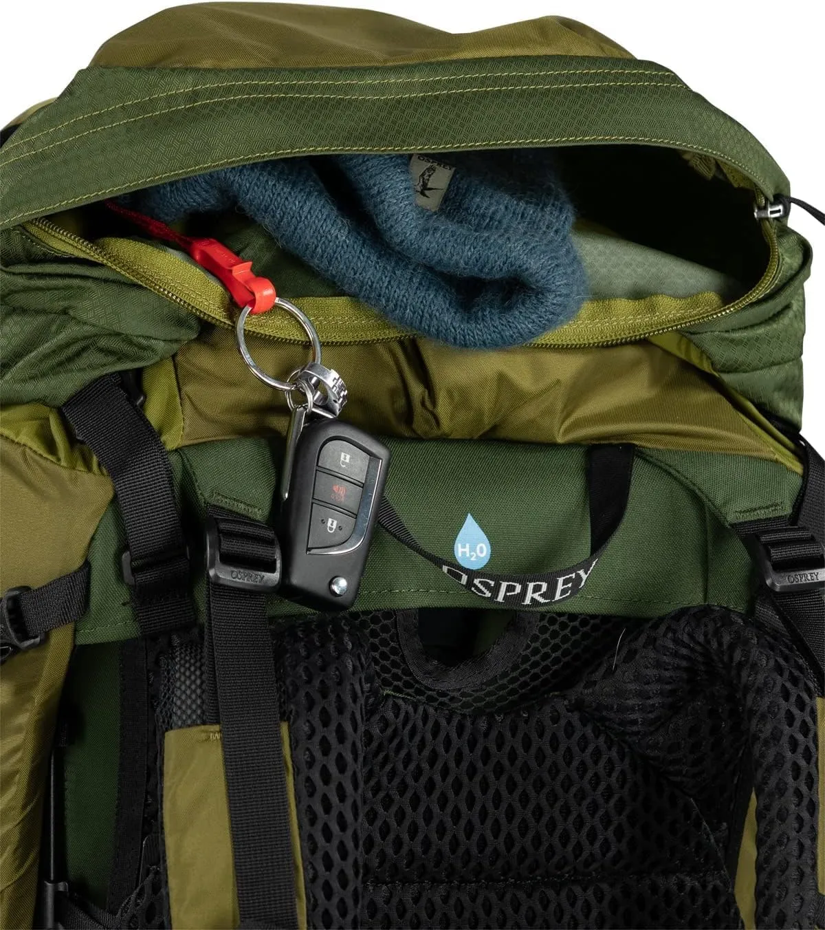 Osprey Atmos AG LT 50L Men's Backpacking Backpack, Night Shift/Scoria Blue, L/XL
