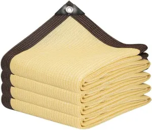 Outdoor Awnings Sunshade,Sail Garden Canopi for Terrace Car Canvas Awning Rectangle Pool Sun-Shelter Sunshade Sail Sunshade Mesh(Beige,3mx4m)