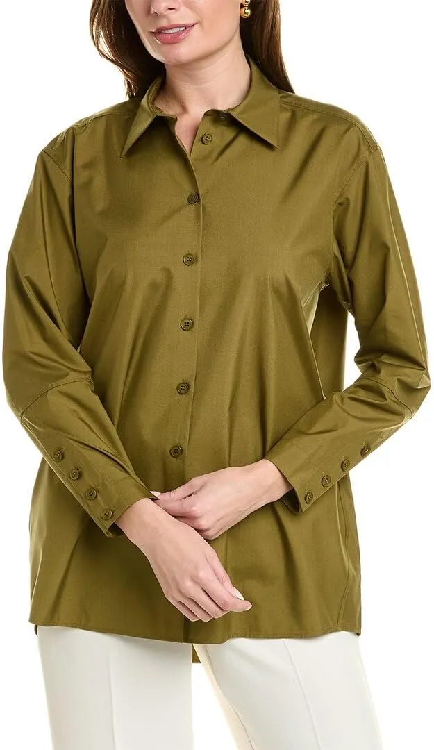 Oversized Button Down Linen Shirt