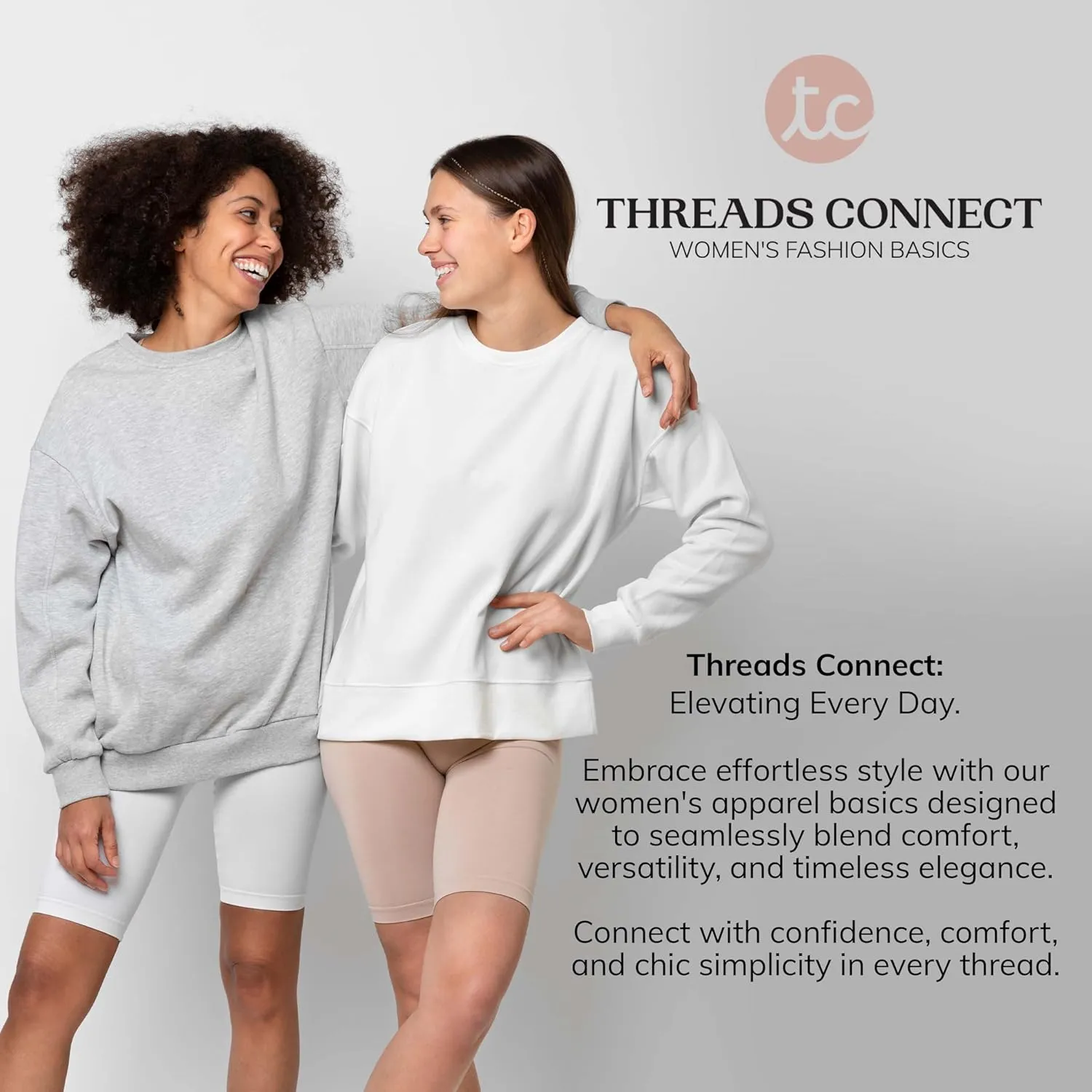 Oversized Sweatshirt for Women – Crewneck Fleece Pullover Soft Trendy Sweatshirt