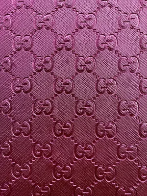 Peach Pink Shiny Soft Gucci Leather Fabric for Nail Art Shoes Custom Sewing Projects