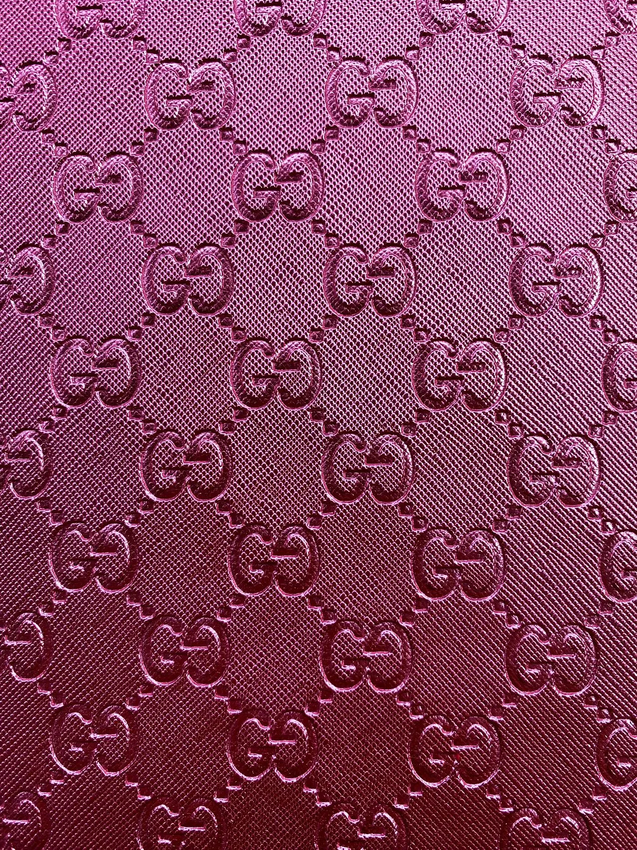 Peach Pink Shiny Soft Gucci Leather Fabric for Nail Art Shoes Custom Sewing Projects