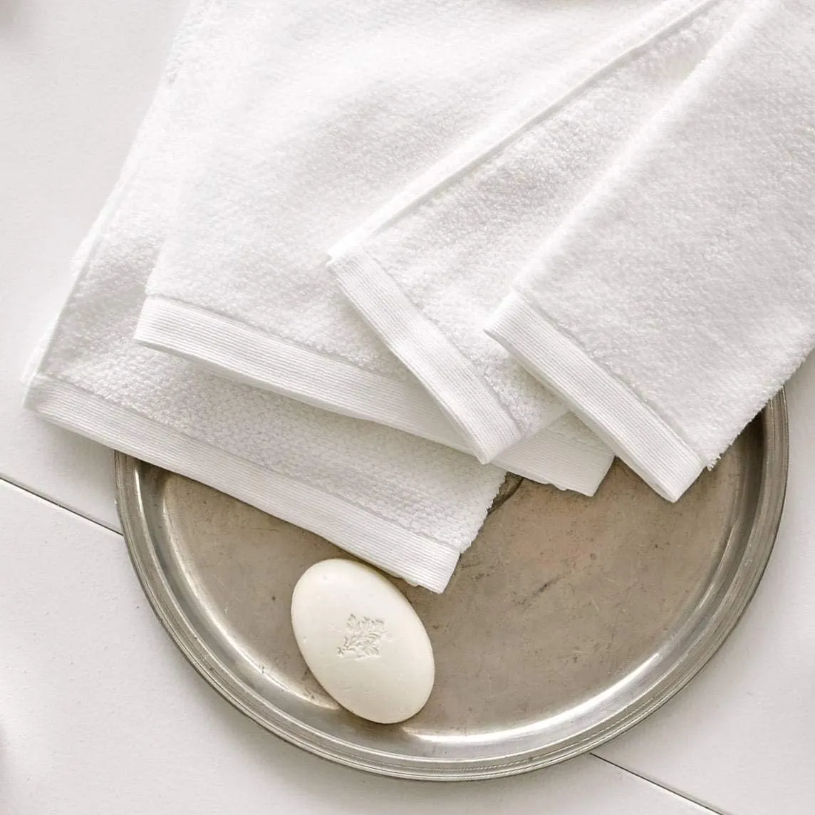 Peacock Alley Jubilee Bath Towels - Luxurious 100% Long Staple Cotton Textured Bath Towels with 600 Gram Weight - Bath Towel (White)