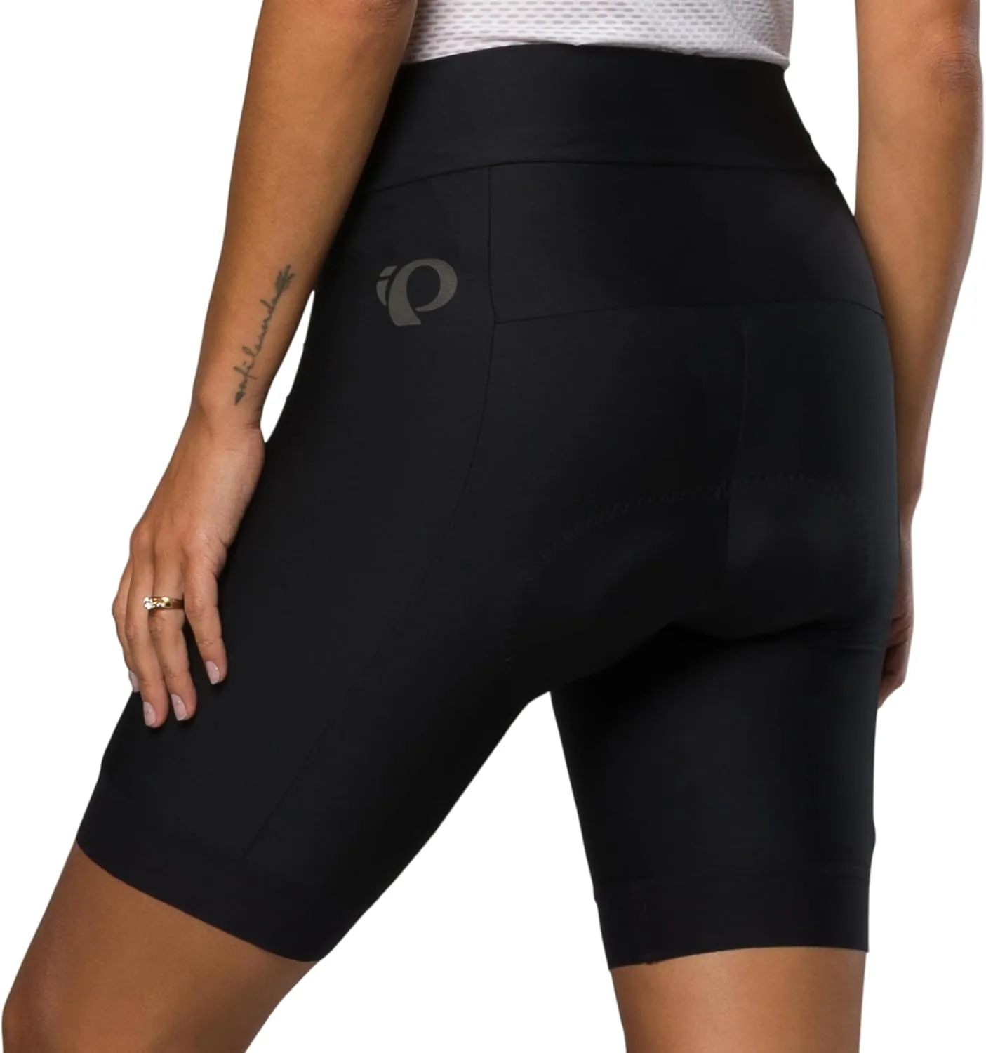 PEARL IZUMI Women's 8" Attack Cycling Shorts, Wide Waistband & Reflective Fabric