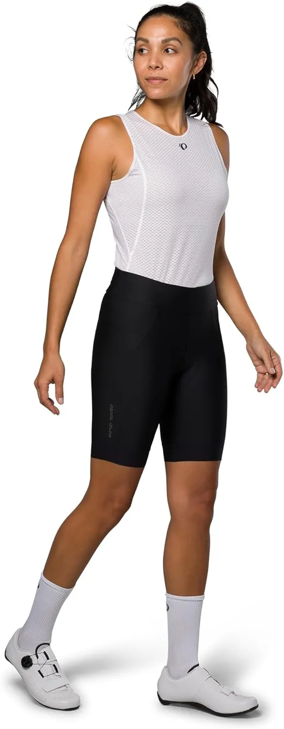 PEARL IZUMI Women's 8" Attack Cycling Shorts, Wide Waistband & Reflective Fabric