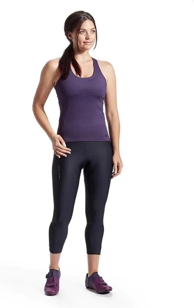 PEARL IZUMI Women's Sugar 21" Cropped Cycling Tights, Wide Waistband & Two Side Cargo Pockets, Reflective Fabric