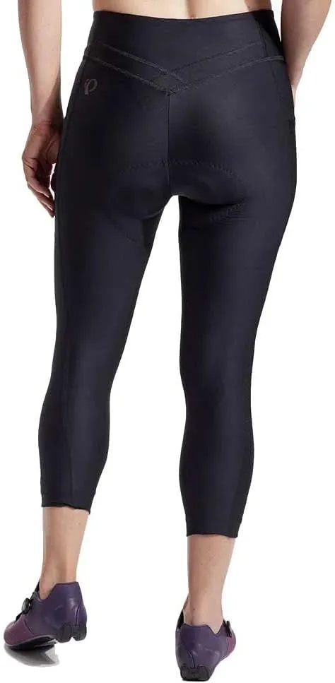 PEARL IZUMI Women's Sugar 21" Cropped Cycling Tights, Wide Waistband & Two Side Cargo Pockets, Reflective Fabric