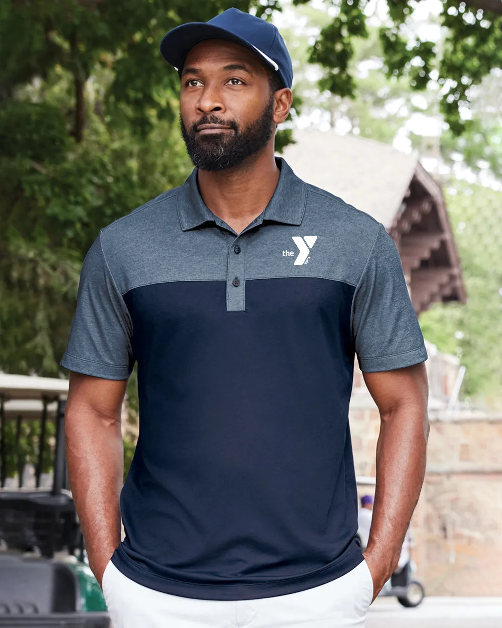 Pique Blend Color Blocked Polo