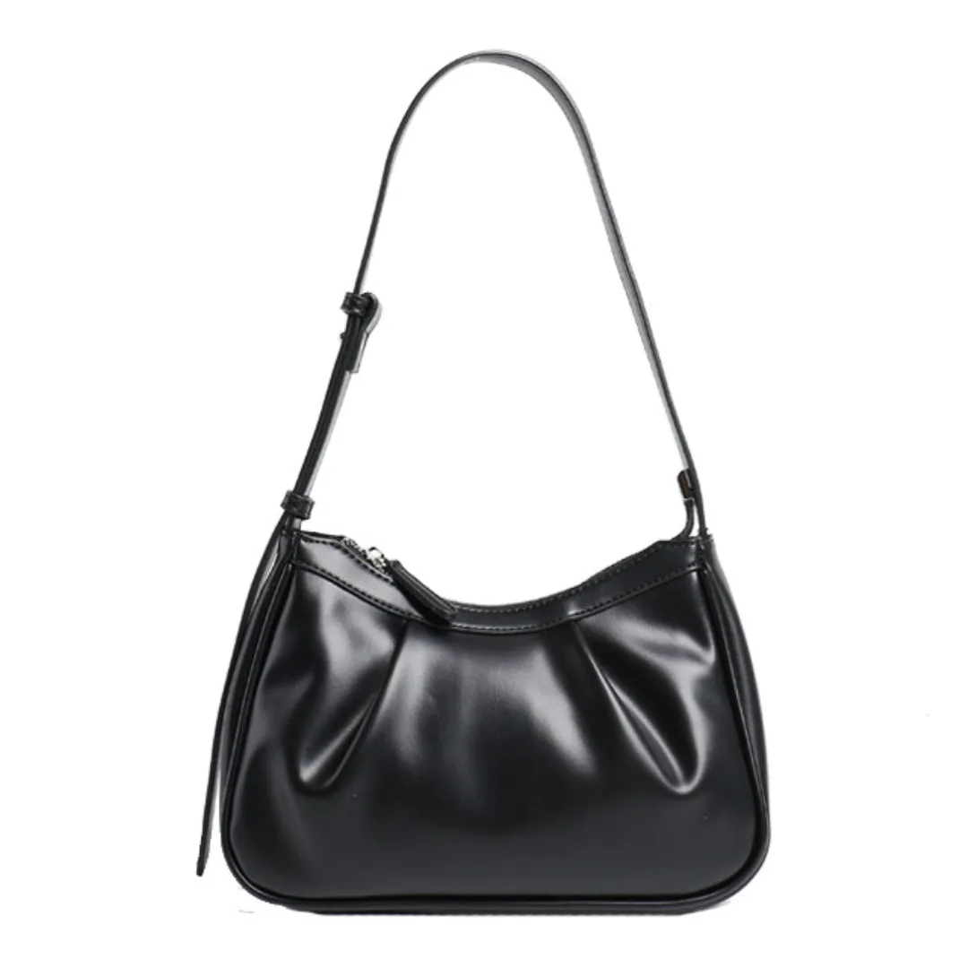 Pleated Cloud  Armpit Baguette Shoulder Bag