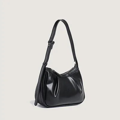 Pleated Cloud  Armpit Baguette Shoulder Bag