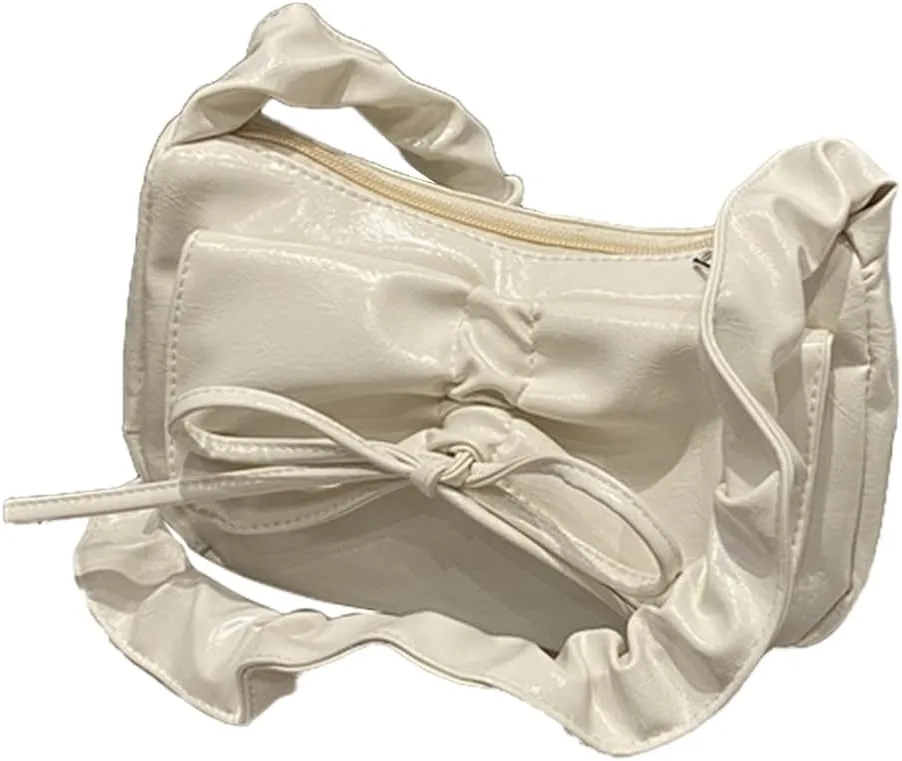 Pleated Ruched Shoulder Handbag