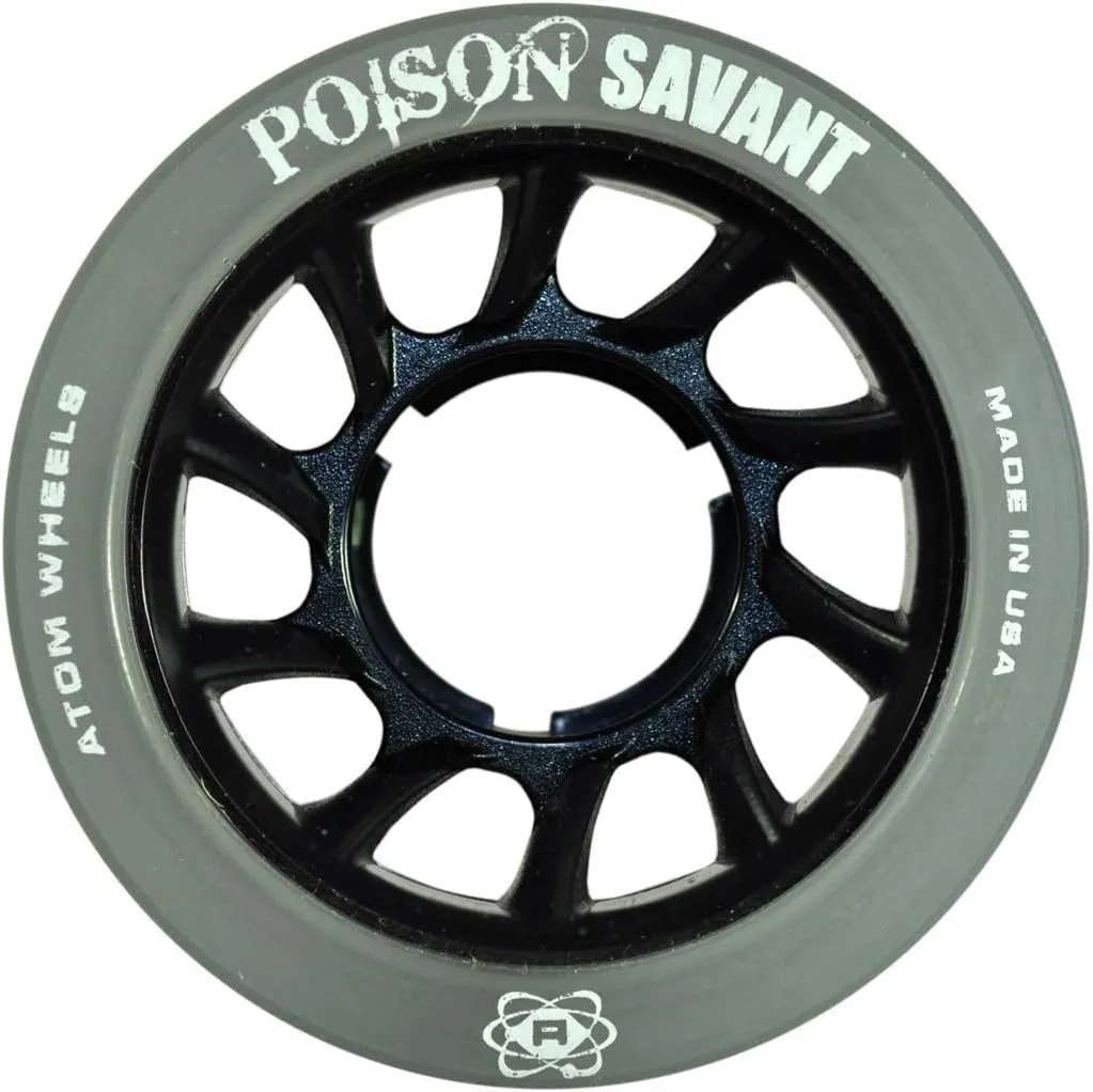Poison Savant Skate Wheels Black 4pk