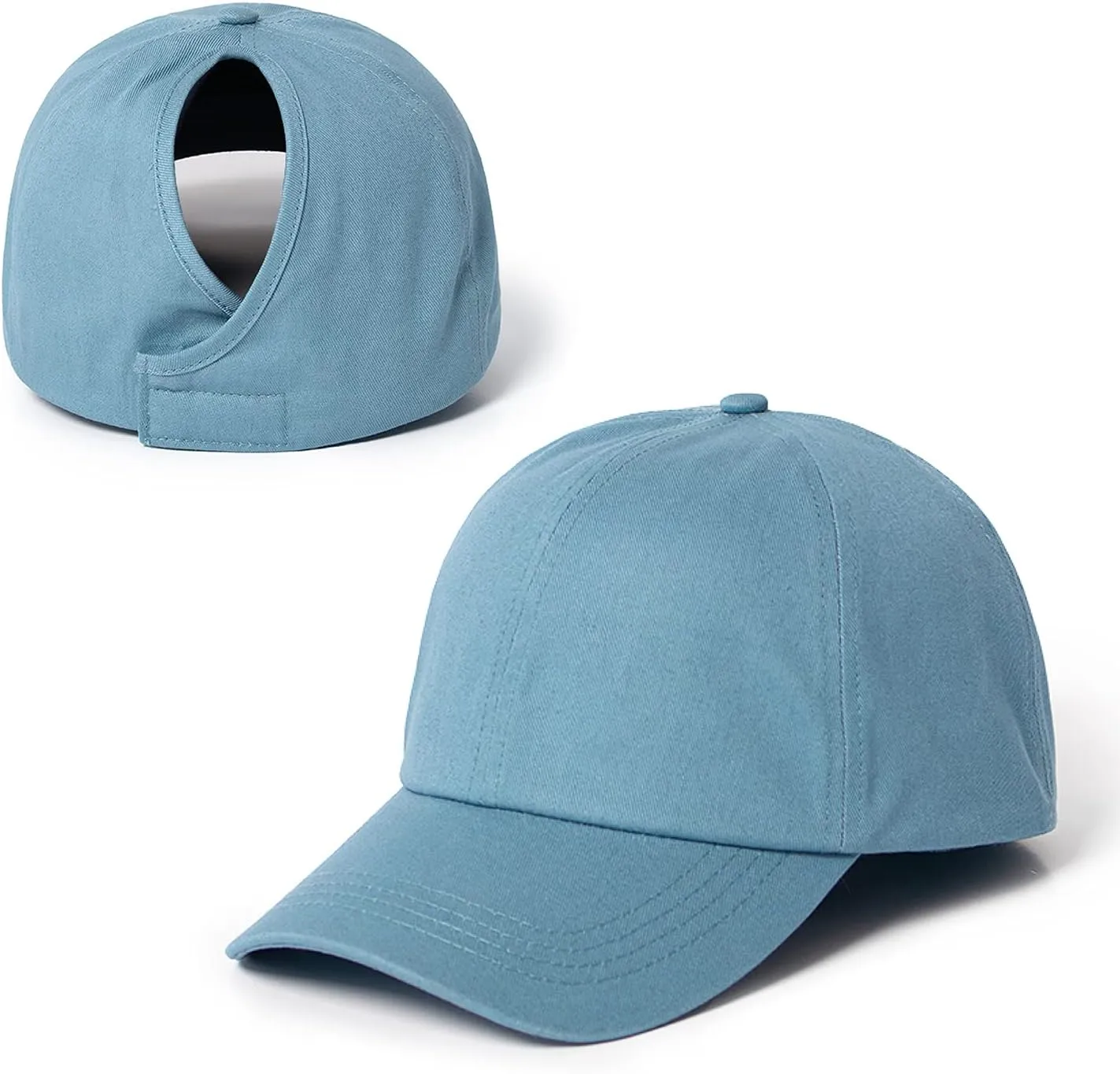 Ponyflo Satin-Lined Ponytail Cap - Designed for Women with Curly Hair, Ponytail Hats for Women, Curly Hair Baseball Cap