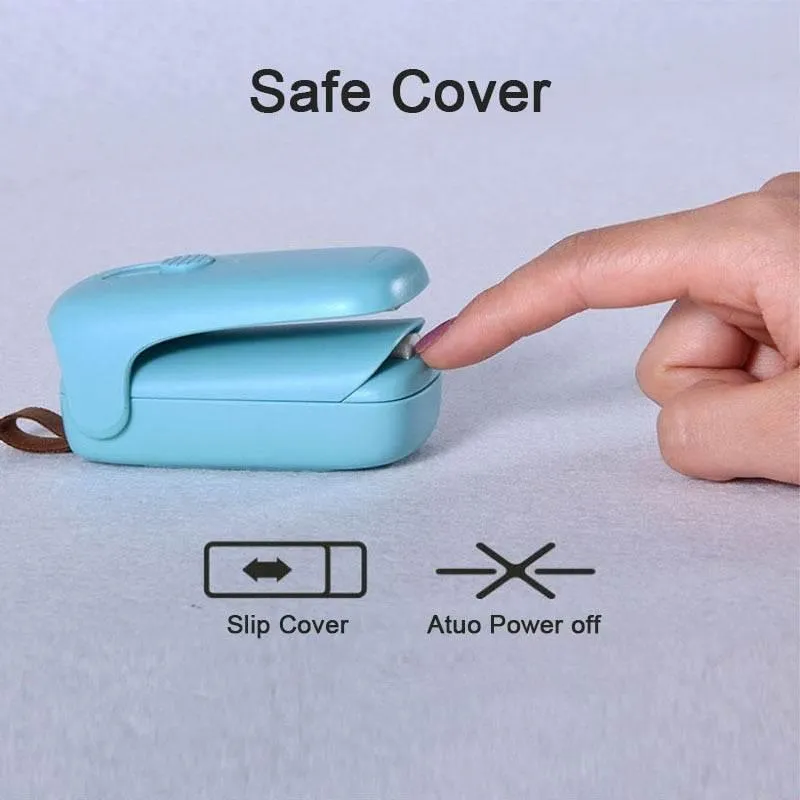 Portable Food Sealer - Mini Cutter for Storage