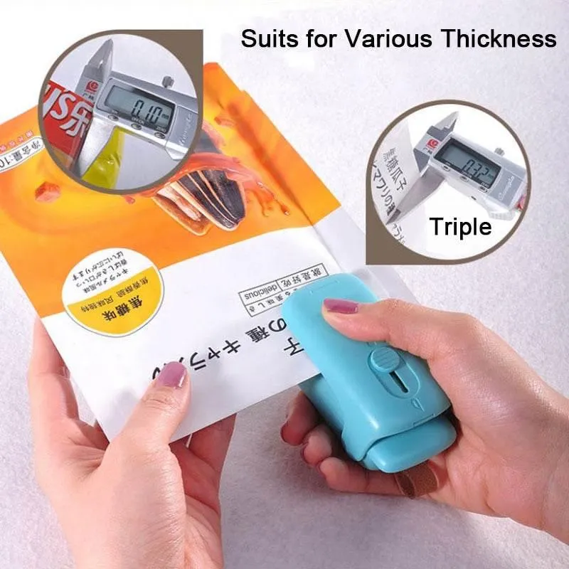 Portable Food Sealer - Mini Cutter for Storage