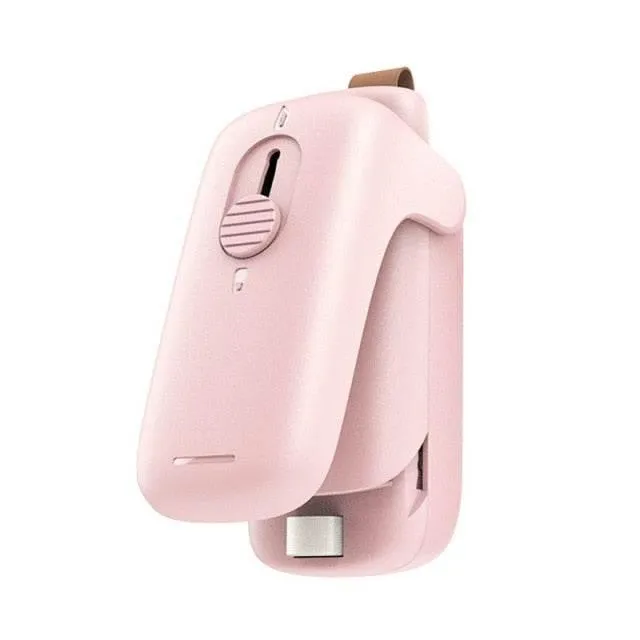 Portable Food Sealer - Mini Cutter for Storage