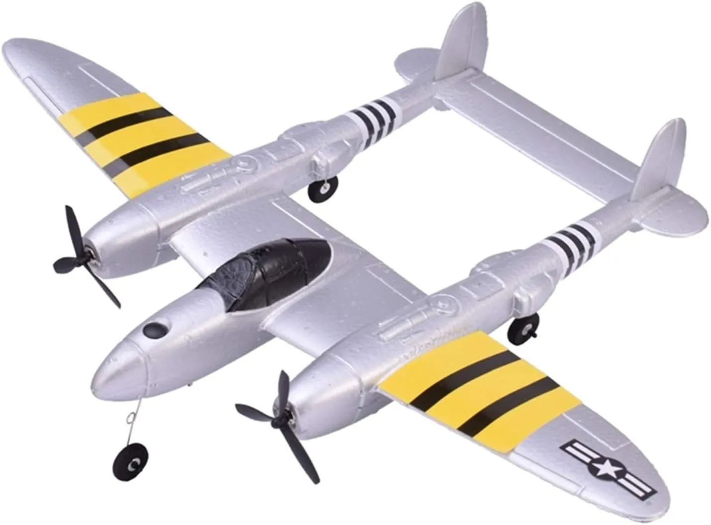 Portable Remote Control Aircraft, 2.4G Remote Control, EPP Crash-Resistant Power Aircraft Suitable for Adults, Streamlined Design with Landing Gear, 20 Minutes Flight Time, Silver