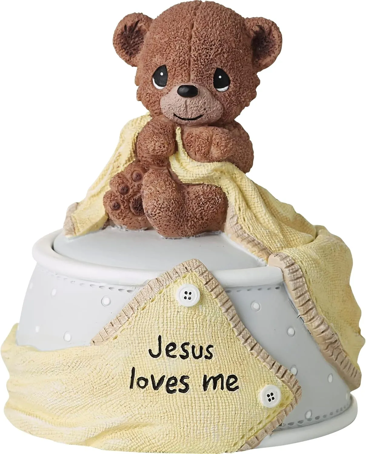 Precious Moments 223402 Jesus Loves Me Resin Keepsake Box