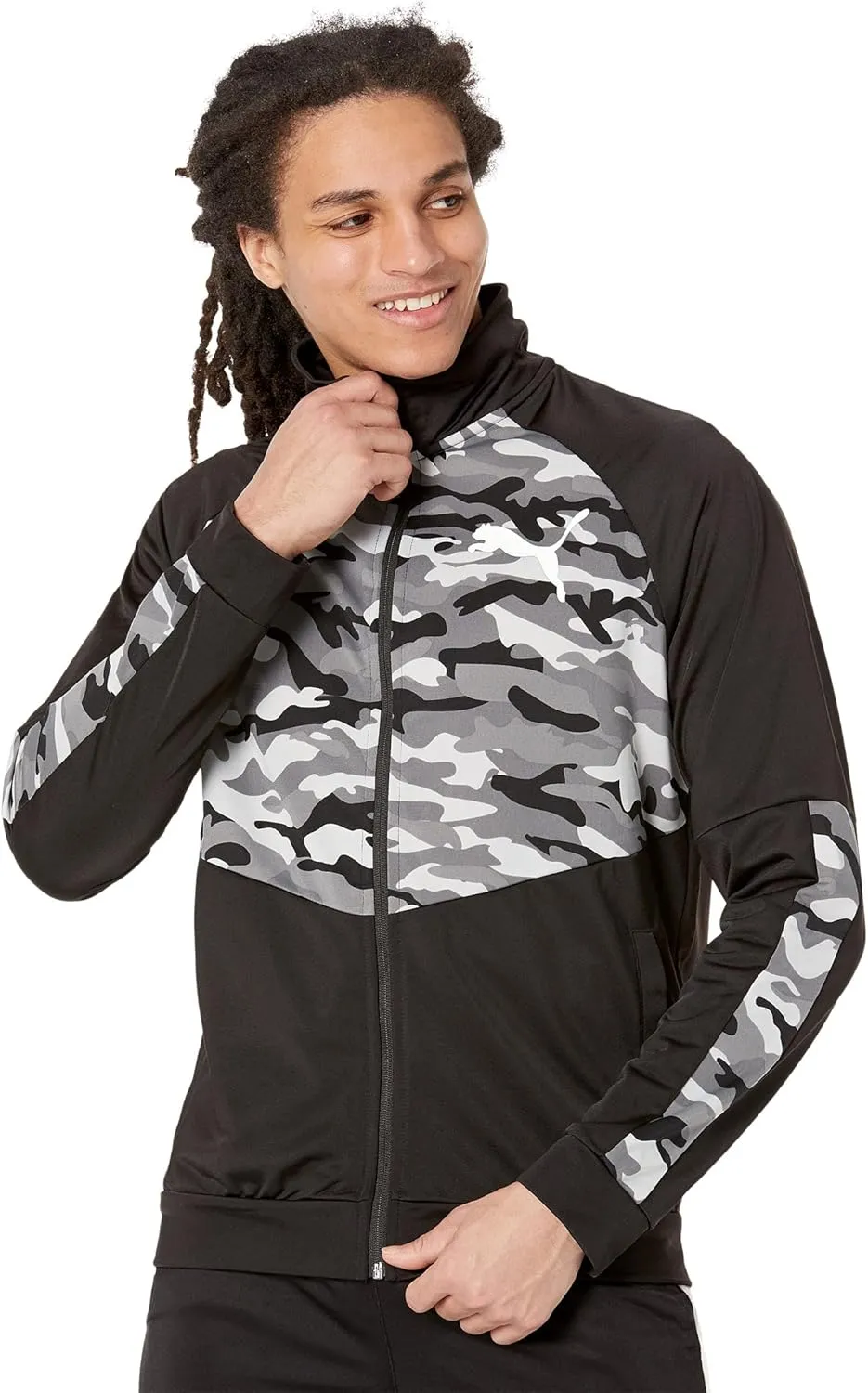 PUMA Men's Camo Blocked Contrast Jacket