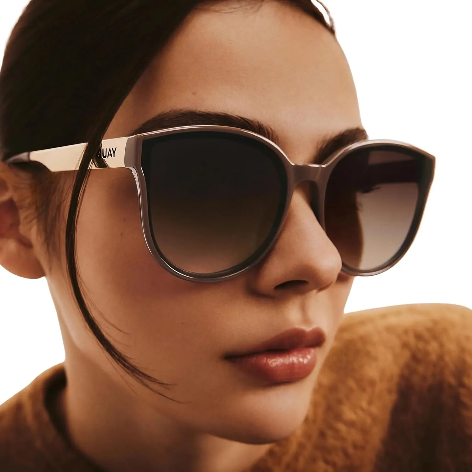 Quay Women's Date Night Oversized Round Sunglasses
