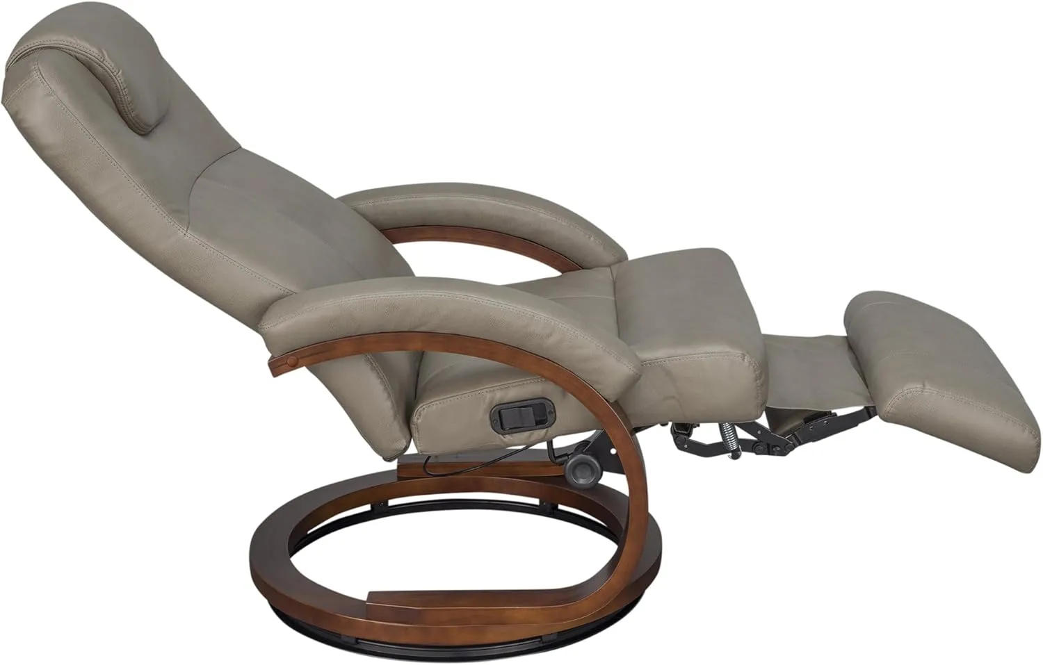 RecPro Charles 28" RV Euro Chair Recliner Modern Design RV Furniture (1, Putty)