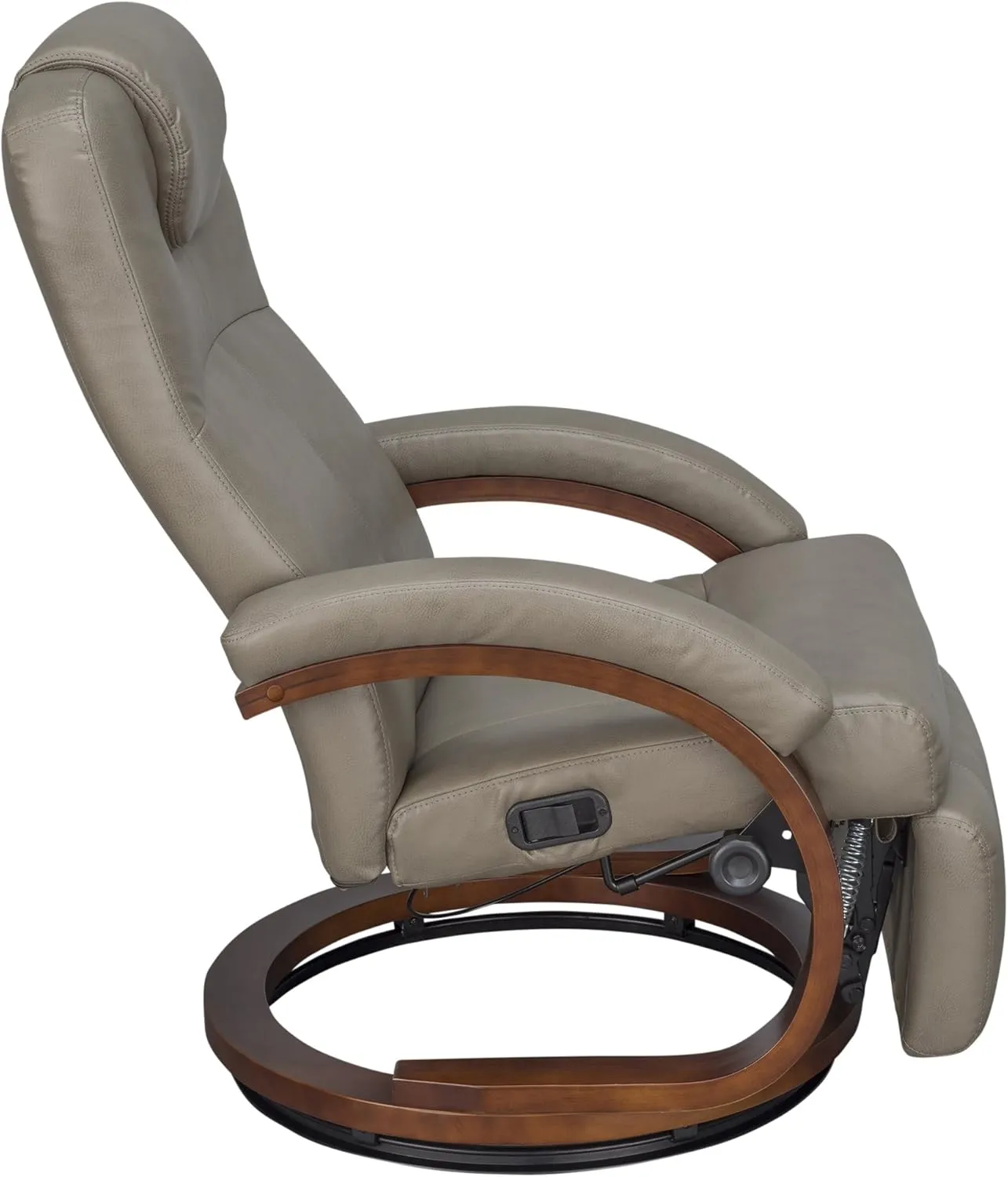 RecPro Charles 28" RV Euro Chair Recliner Modern Design RV Furniture (1, Putty)