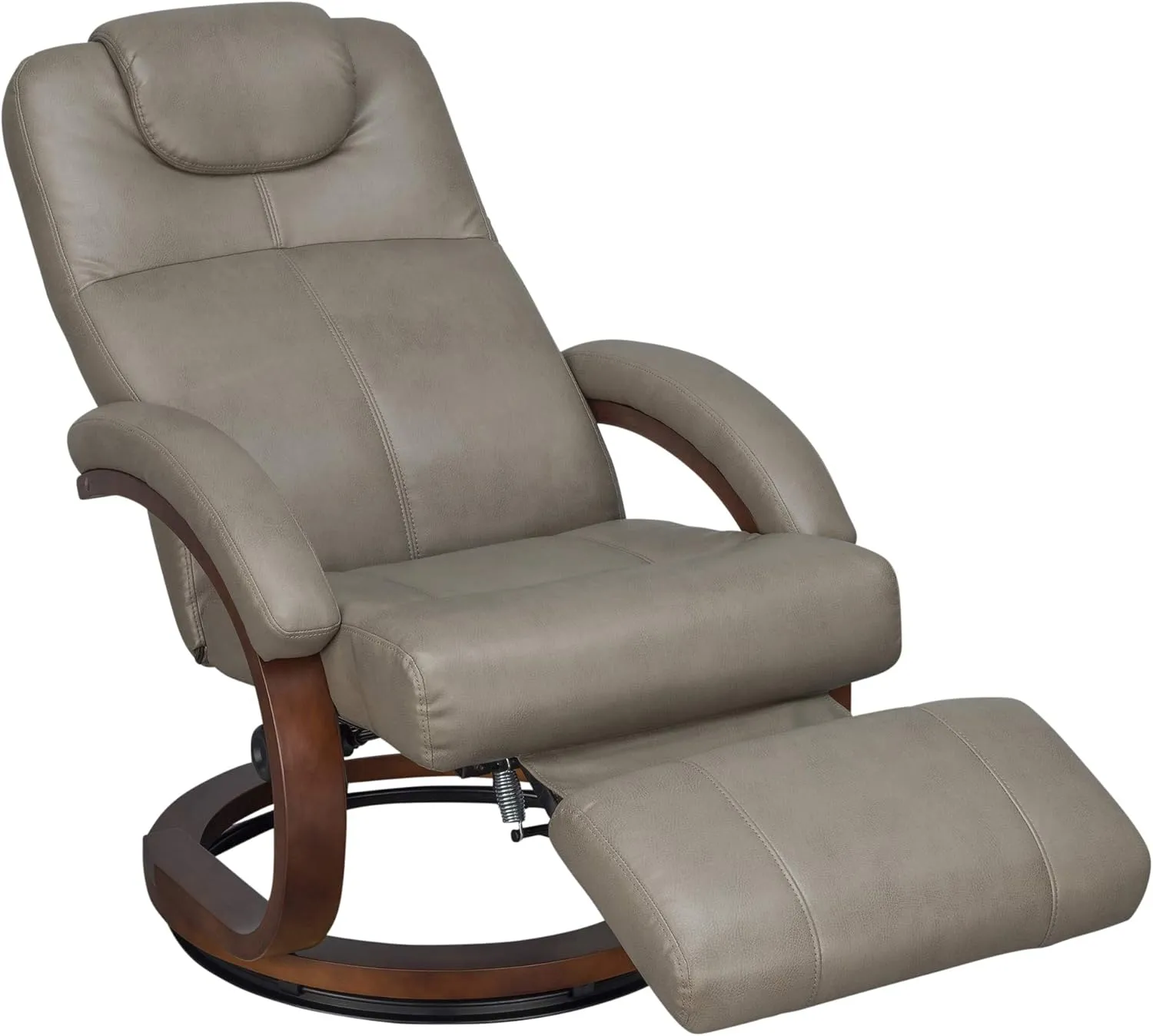 RecPro Charles 28" RV Euro Chair Recliner Modern Design RV Furniture (1, Putty)