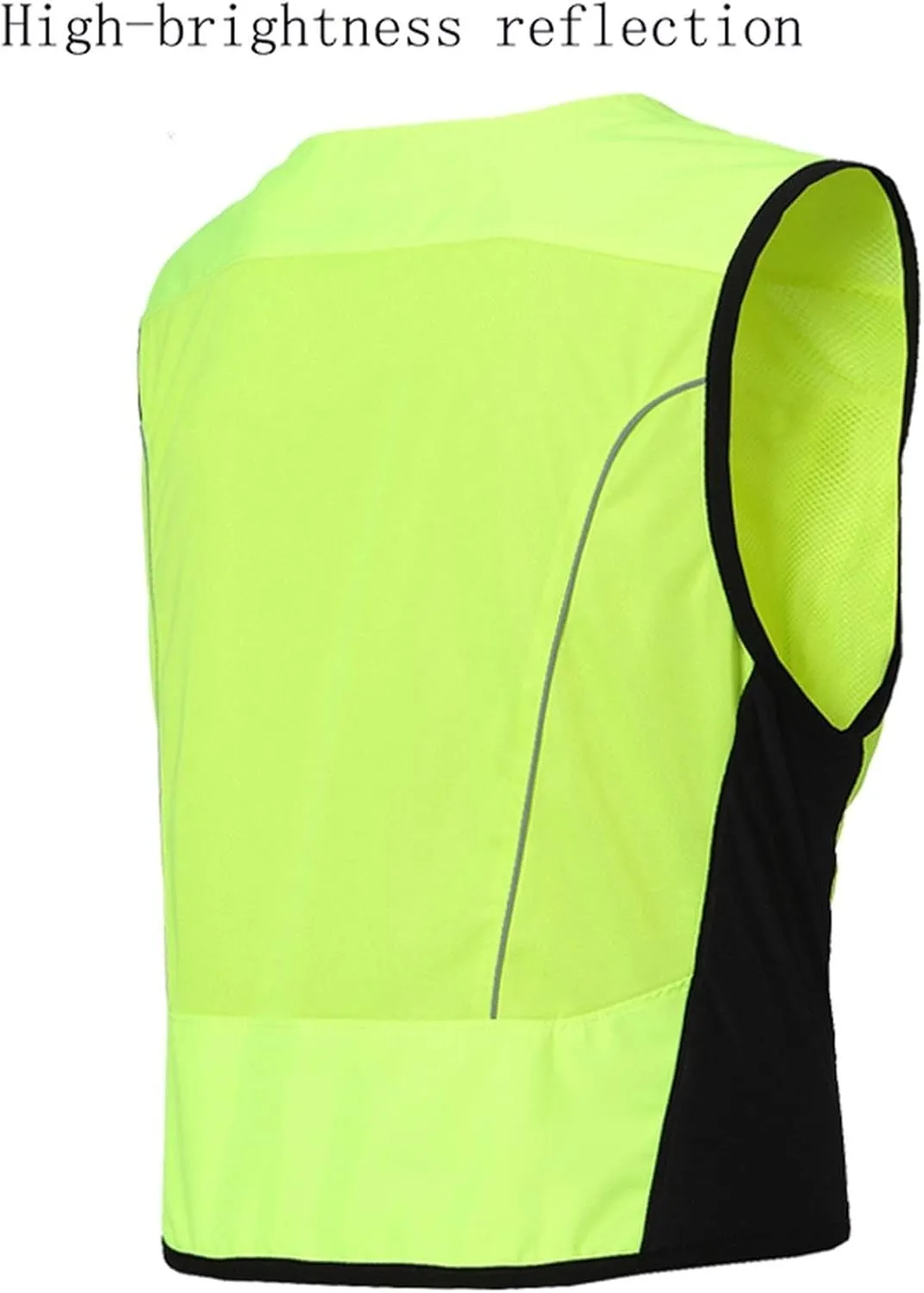 Reflective Clothing Locomotive Winter Motorcycle Reflective Vest Night Safety Cycling Jersey Reflecting Suit(M Size)