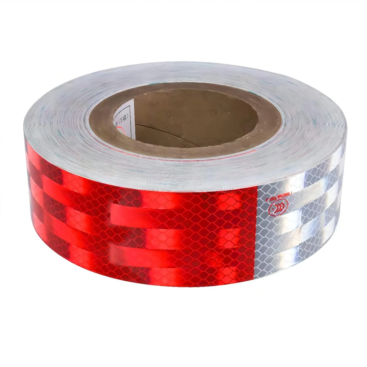 Reflective Tape 2" X 150 Feet Red/White High Intensity Safety Caution Warning Grade Self-Adhesive Waterproof Conspicuous Trailer Reflector - for Cars,Trucks,Trailers,Boats,Signs,Helmet,Mailbox