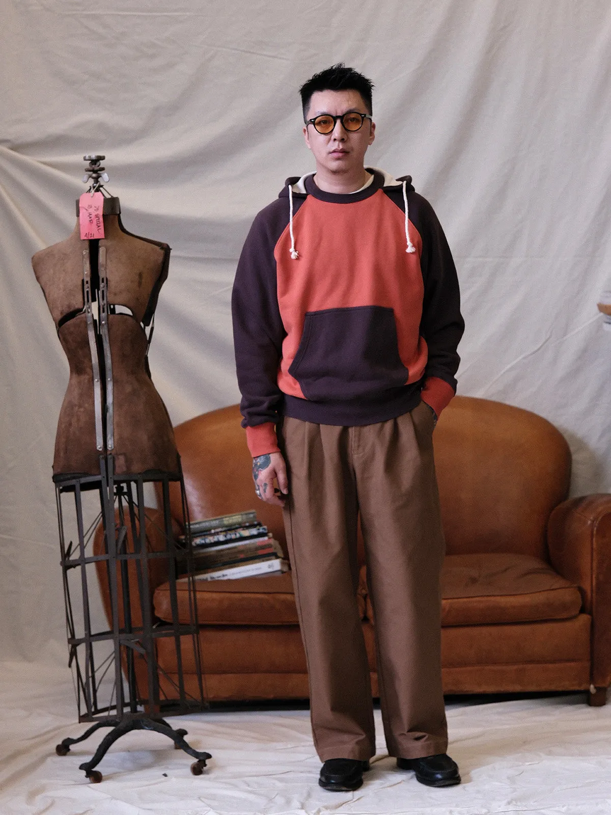 Retro Color-Blocked Hoodie