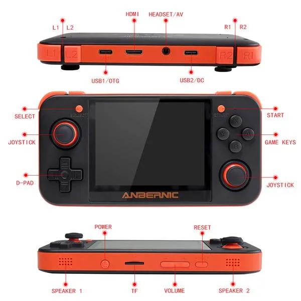 Retro Game 350 RG350 Game Console   32GB