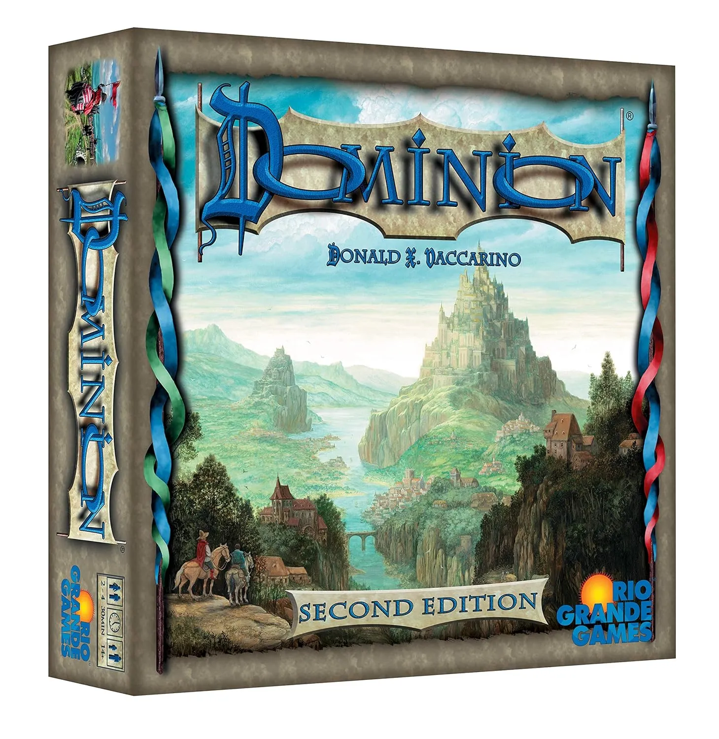 Rio Grande Games Dominion 2nd Edition | Deckbuilding Strategy Game for 2-4 Players, Ages 13  | Updated Cards, Artwork, Streamlined Rules
