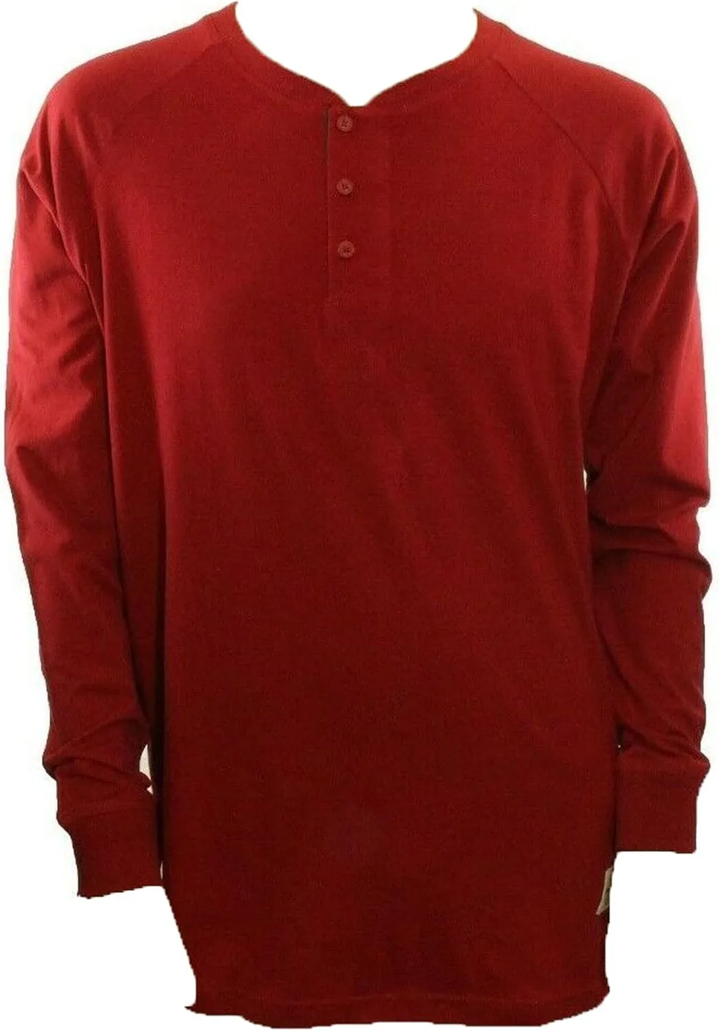 Roamers & Seekers Men's T Shirt Henely Red Long Sleeve Large