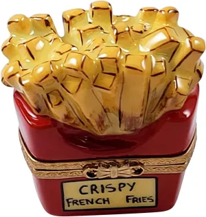 Rochard French Fries Limoges Porcelain Box Figurine