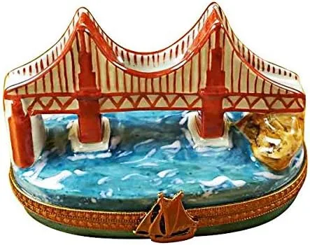 Rochard Golden Gate Bridge Limoges Porcelain Box