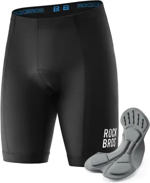 ROCKBROS Bike Shorts for Men, 3D Padded Cycling Shorts Men, Quick-Drying Biking Shorts, Breathable Mountain Bike Shorts