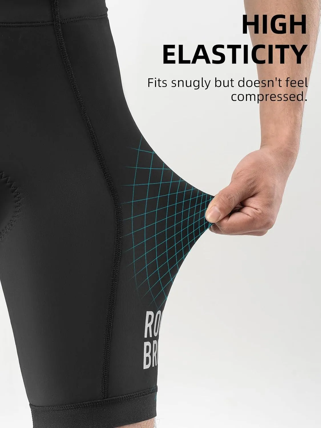 ROCKBROS Bike Shorts for Men, 3D Padded Cycling Shorts Men, Quick-Drying Biking Shorts, Breathable Mountain Bike Shorts
