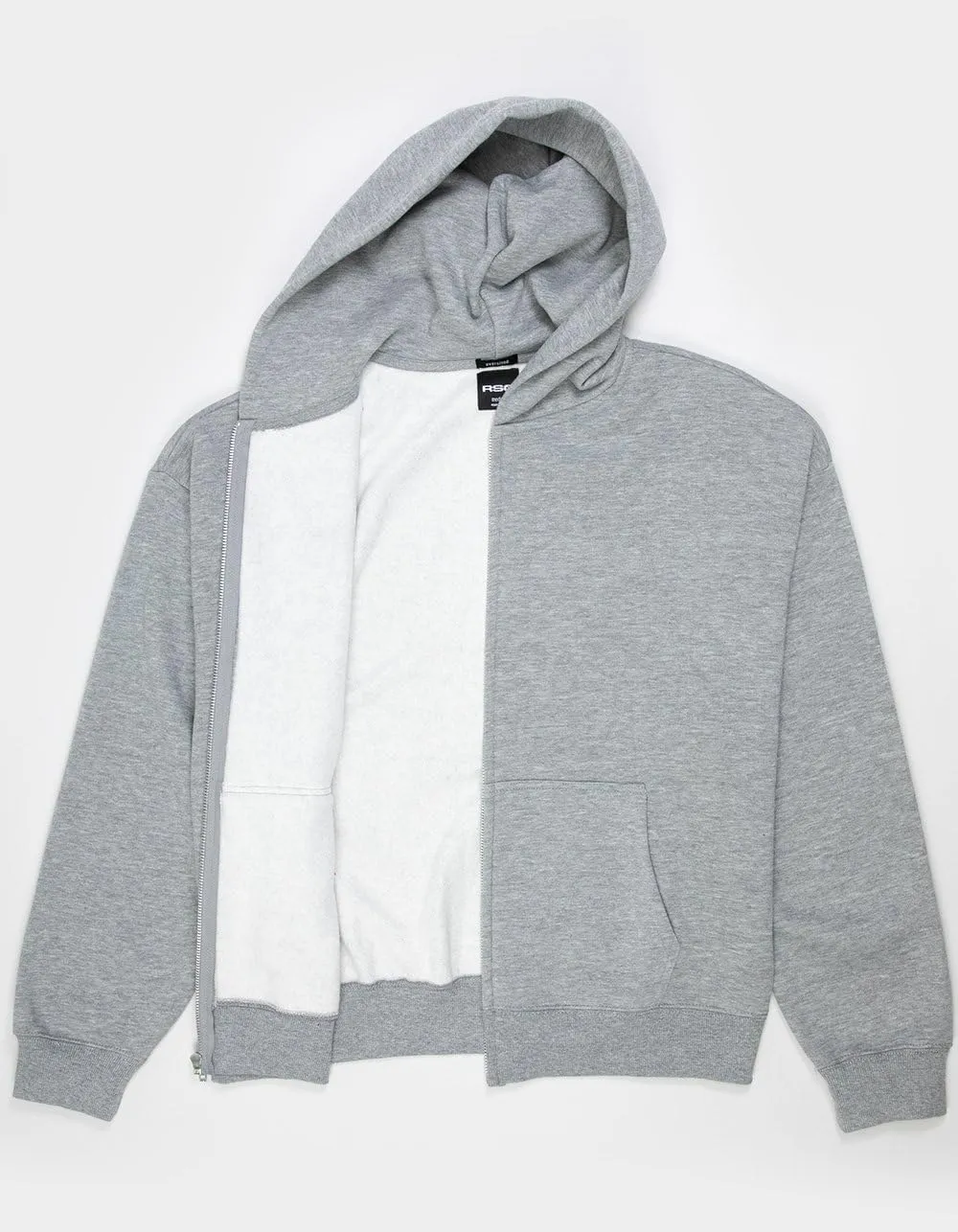 Rsq Mens Oversized Zip-Up Hoodie