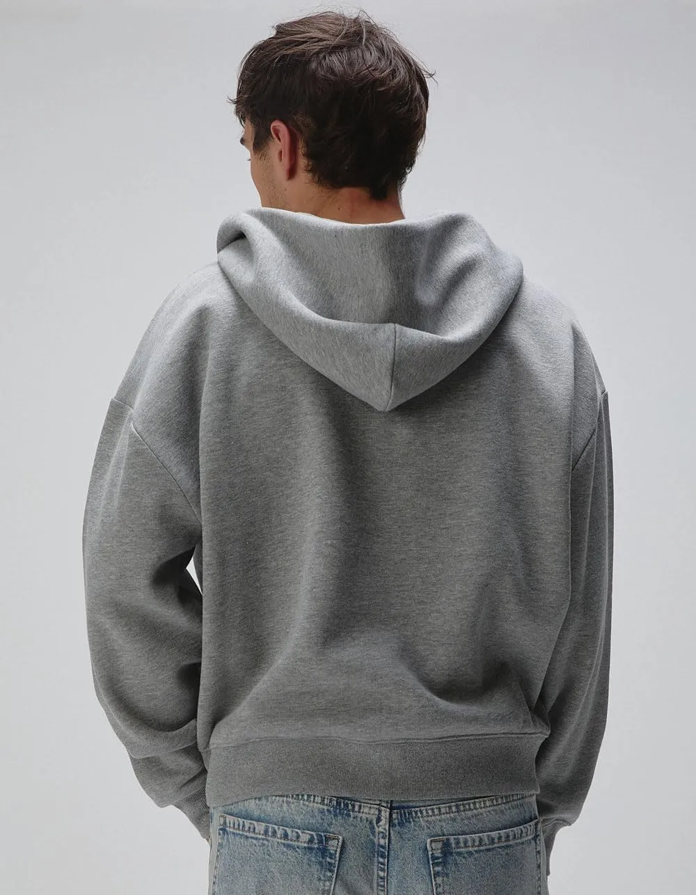 Rsq Mens Oversized Zip-Up Hoodie