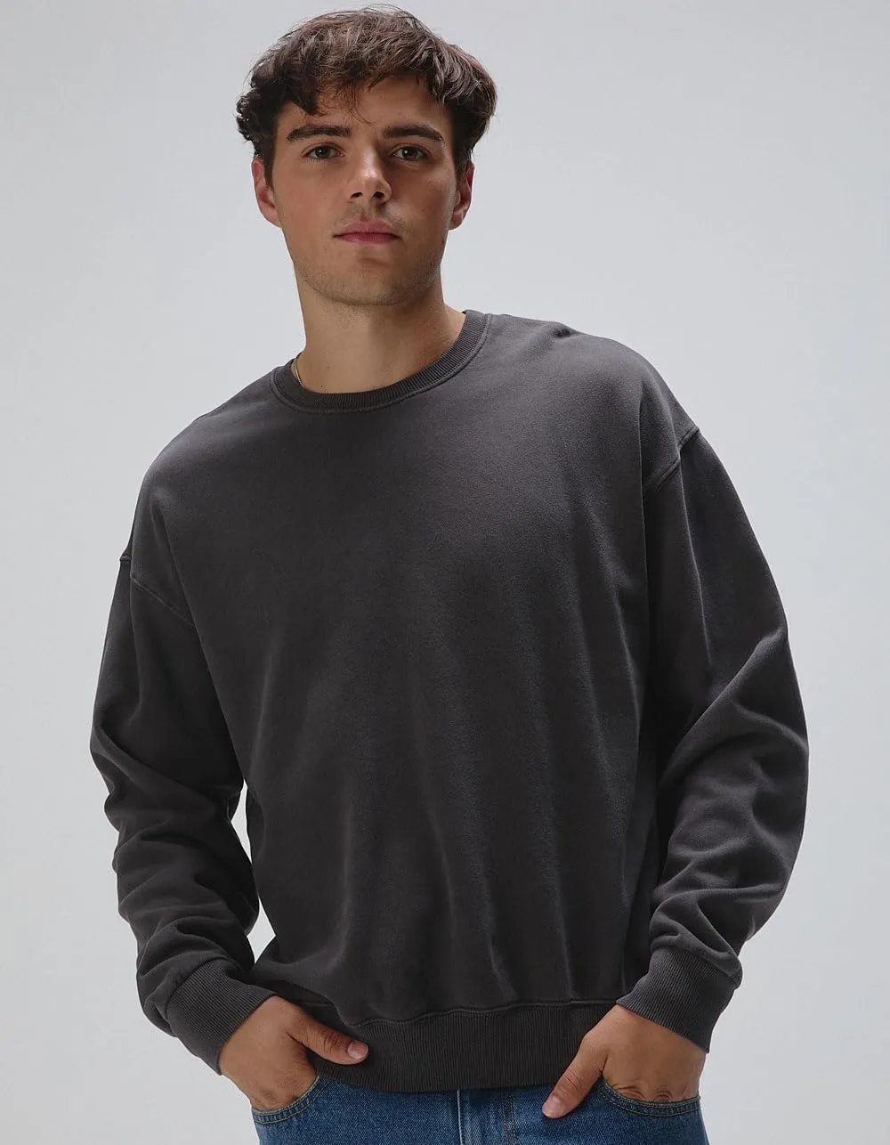 Rsq Washed Oversized Crewneck Sweatshirt