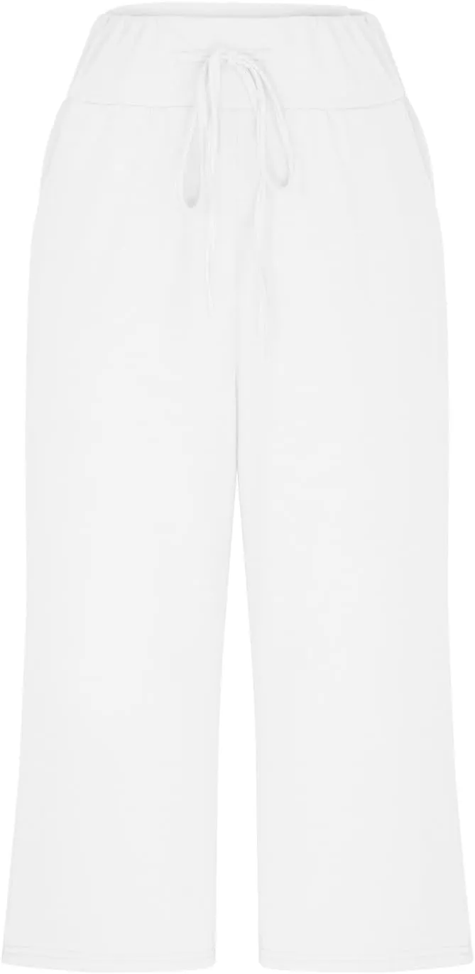 Ruched Flare Wide Leg Straight Leg Plain Bootcut Leg for Women Summer Fall Loose Fit Trousers Pants Women 2025