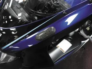 S06GS-SIG-CLR LED Blinker/Mirror Block-Off with Clear Lens