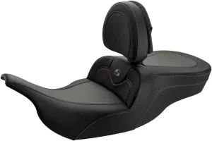 Saddlemen Road Sofa Seat With Backrest (Carbon Fiber) For 97-07 HARLEY FLHTCU
